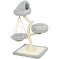 Load image into Gallery viewer, Modern Cat Tree Tower 115 cm Branch Design with Washable Beds, Cat Tower with Sisal Scratching Post, Holds 1 Cat up to 6kg
