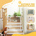 Load image into Gallery viewer, 29"-37" Wide Dog Gate with Door, Pressure Fit, Auto Close, Double Locking for Doorways Hallways Stairs, 31" Tall, White
