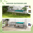Load image into Gallery viewer, PawHut 73" L Metal Chicken Playpen, Small Animal Cage, Pet Playpen Yard Fence for Rabbits, Chinchillas with Roof for Indoor & Outdoor, 20"H, Green
