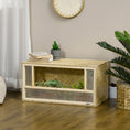Load image into Gallery viewer, Reptile Terrarium Vivarium Habitat w/ Transparent Sliding Doors, Breathable Mesh, for Lizards, Horned Frogs, Snakes and Chameleons, 80 x 40 x 40 cm
