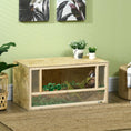 Load image into Gallery viewer, Reptile Terrarium Vivarium Habitat w/ Transparent Sliding Doors, Breathable Mesh, for Lizards, Horned Frogs, Snakes and Chameleons, 80 x 40 x 40 cm
