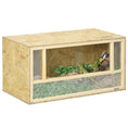 Load image into Gallery viewer, Reptile Terrarium Vivarium Habitat w/ Transparent Sliding Doors, Breathable Mesh, for Lizards, Horned Frogs, Snakes and Chameleons, 80 x 40 x 40 cm
