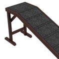 Load image into Gallery viewer, Pet Ramp Bed Steps for Dogs Cats Non-slip Carpet Top Platform Pine Wood 74"L x 16"W x 25"H Brown
