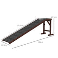 Load image into Gallery viewer, Pet Ramp for Dogs Cats  Non-Slip Carpet Top Platform - Brown & Grey
