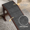 Load image into Gallery viewer, Pet Ramp Bed Steps for Dogs Cats Non-slip Carpet Top Platform Pine Wood 74"L x 16"W x 25"H Brown
