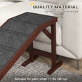 Load image into Gallery viewer, Pet Ramp Bed Steps for Dogs Cats Non-slip Carpet Top Platform Pine Wood 74"L x 16"W x 25"H Brown
