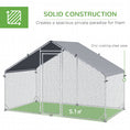 Load image into Gallery viewer, Chicken Run Galvanised Walk-in Chicken Coop Hen Poultry House Cage Rabbit Hutch Pet Playpen Garden w/ Water-Resist Cover, 3 x 1.7 x 1.9m
