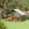 Load image into Gallery viewer, Chicken Run Galvanised Walk-in Chicken Coop Hen Poultry House Cage Rabbit Hutch Pet Playpen Garden w/ Water-Resist Cover, 3 x 1.7 x 1.9m
