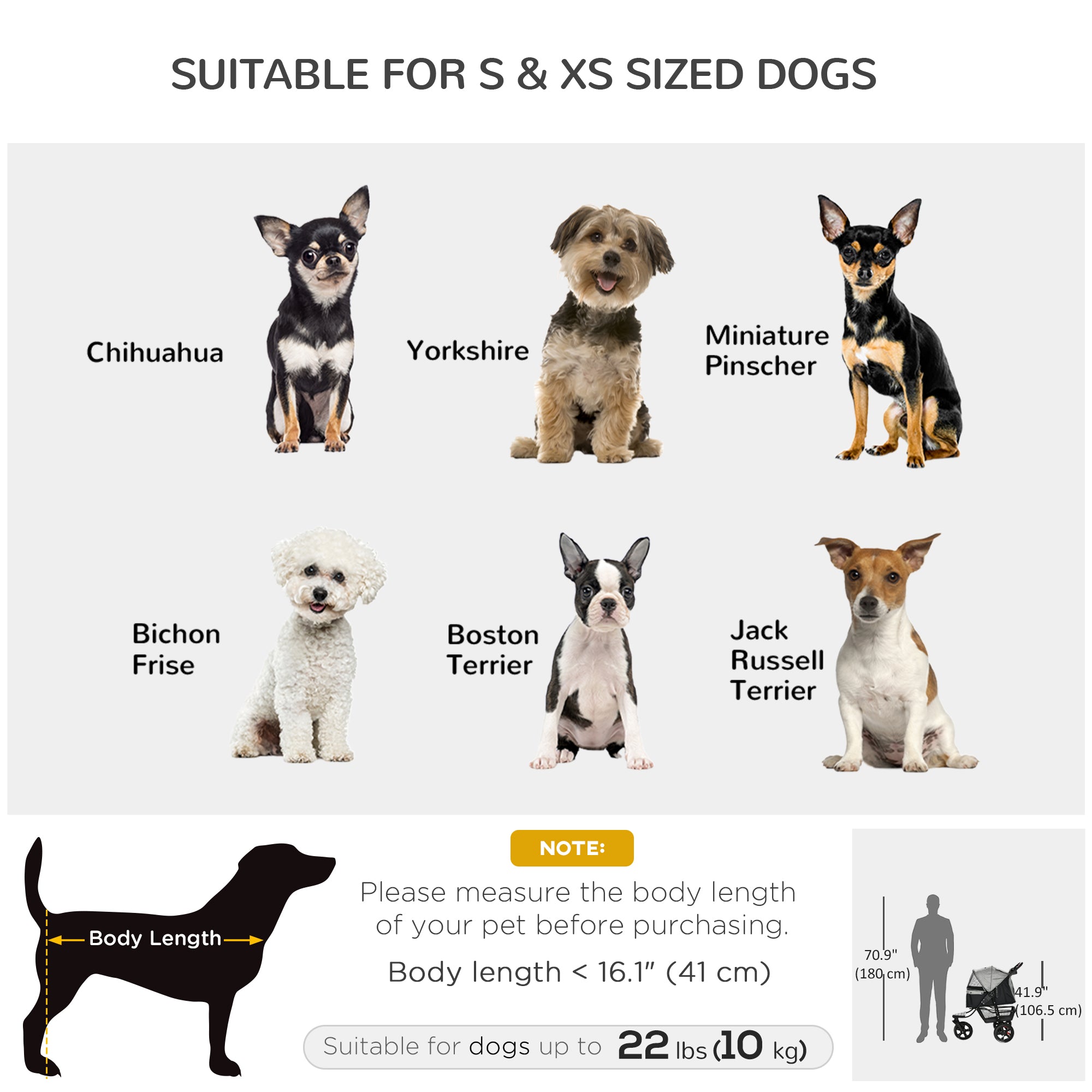 3 Wheel Dog Stroller, Folding Pet Stroller Jogger with Adjustable Canopy, Storage Basket, Mesh Window, Cupholder, for Small Dogs & Cats, Grey