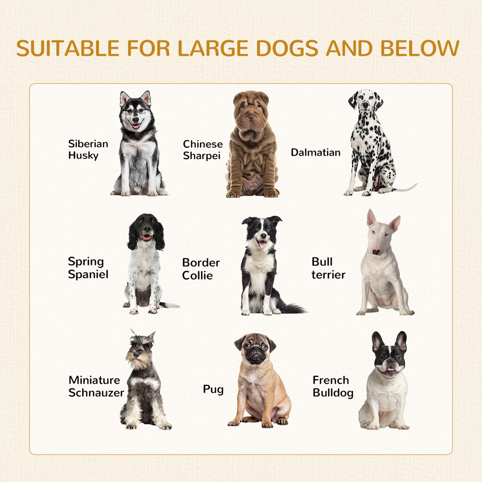 37in Dog Crate Furniture with Cushion, Indoor Pet Kennel End Table with 2 Doors, for Large Dogs, White