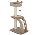 Load image into Gallery viewer, Cat Tree for Indoor Cats, 88cm Cat Tower with Sisal Scratching Post, Hanging Ball, Large Cat Perch, Stairs, Cat Activity Centre for Kitten, Brown
