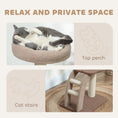 Load image into Gallery viewer, Cat Tree for Indoor Cats, 88cm Cat Tower with Sisal Scratching Post, Hanging Ball, Large Cat Perch, Stairs, Cat Activity Centre for Kitten, Brown

