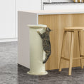 Load image into Gallery viewer, 85cm Tall Cat Scratching Post w/ Sisal Rope, Covered in Soft Plush, Anti-Tip for Indoor Corners, Cabinet Corners, Sofa Corners - Beige

