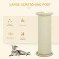 Load image into Gallery viewer, 85cm Tall Cat Scratching Post w/ Sisal Rope, Covered in Soft Plush, Anti-Tip for Indoor Corners, Cabinet Corners, Sofa Corners - Beige
