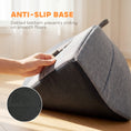 Load image into Gallery viewer, Cat Cave Bed for Indoor Kittens, Cat House with Removable Cushion and Teaser Ball, Kitty Igloo with Anti-Slip Base, 42 x 42 x 39 cm, Grey
