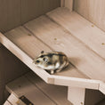 Load image into Gallery viewer, PawHut Extra Large Wooden Hamster Cage and Habitat Playground with 3 Ladders and 2 Huts, Syrian & Dwarf Hamster Small Animal Cage, Wheels, Pull-out Tray, Natural
