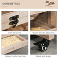 Load image into Gallery viewer, PawHut Extra Large Wooden Hamster Cage and Habitat Playground with 3 Ladders and 2 Huts, Syrian & Dwarf Hamster Small Animal Cage, Wheels, Pull-out Tray, Natural
