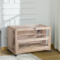 Load image into Gallery viewer, PawHut Extra Large Wooden Hamster Cage and Habitat Playground with 3 Ladders and 2 Huts, Syrian & Dwarf Hamster Small Animal Cage, Wheels, Pull-out Tray, Natural
