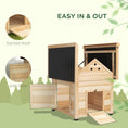 Load image into Gallery viewer, Wooden Duck House, Raised Chicken Coop with Double Doors, Poultry Coop with Openable Roof, Ventilation Holes, Removable Base, Natural Wood Finish
