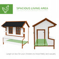 Load image into Gallery viewer, 47" Chicken Coop Wooden Chicken House Rabbit Hutch Raised Poultry Cage Portable Hen Pen Backyard with Nesting Box and Handles
