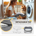 Load image into Gallery viewer, Dog Sofa Bed for Large Sized Pet, Cat Sofa with Soft Velvet Fabric, Removable Cushion, Washable Cover, Anti-Slip Foot Pads, 55 lbs Dog Couch, Grey
