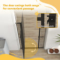 Load image into Gallery viewer, 59"H Extra Tall Cat Gate, 30"-41"W Steel Pet Gate for Doorway, Hallway, Pressure Mounted Kit No Drilling Dog Gate with 1.4" Extra Narrow Gap, 2.8" & 5.5" Extensions, Black
