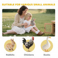 Load image into Gallery viewer, 54" 2-Story Large Rabbit Hutch Bunny Cage Wooden Pet House Small Animal Habitat with Lockable Doors, No Leak Tray and waterproof Roof for Rabbits, Chickens, Ducks, Outdoor/Indoor Natural
