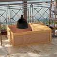 Load image into Gallery viewer, Tortoise Enclosure, Wooden Turtle Tank Reptile Terrarium with Two Room Design, for Indoor Use, 37" x 25" x 13", Nature Wood

