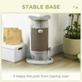 Load image into Gallery viewer, 58cm Cat Scratching Post for Corner Wall, Claw Scratcher, with Smooth Plush, Sisal Rope, Toy Balls, Stable Base - Grey

