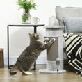 Load image into Gallery viewer, 58cm Cat Scratching Post for Corner Wall, Claw Scratcher, with Smooth Plush, Sisal Rope, Toy Balls, Stable Base - Grey
