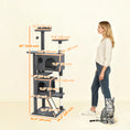 Load image into Gallery viewer, 63" Cat Tree, Cat Tower for Indoor Cats with Scratching Posts, Cat Condos, Bed, Platforms, Ramp, Toy Ball, Cat Activity Center, Dark Grey
