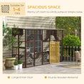 Load image into Gallery viewer, Catio, Large Outdoor Cat Enclosure with Cat Condos, Platforms, Ladders, Doors, Weather-Resistant Roof, Wooden Cat Cage for 1-4 Cats, Espresso

