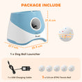 Load image into Gallery viewer, Automatic Dog Ball Launcher with 5 ETPU Balls, Dog Ball Thrower with 3 Distance Settings (6/10/14 m), Indoor Outdoor Interactive Toy for Small Medium Dogs, Blue
