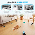 Load image into Gallery viewer, Interactive Cat Toy for Indoor Kittens & Adult, Automatic & Remote Control Electric Cat Toy with Adjustable Speed, DIY Track & Mouse Sound, Rechargeable Boredom Buster
