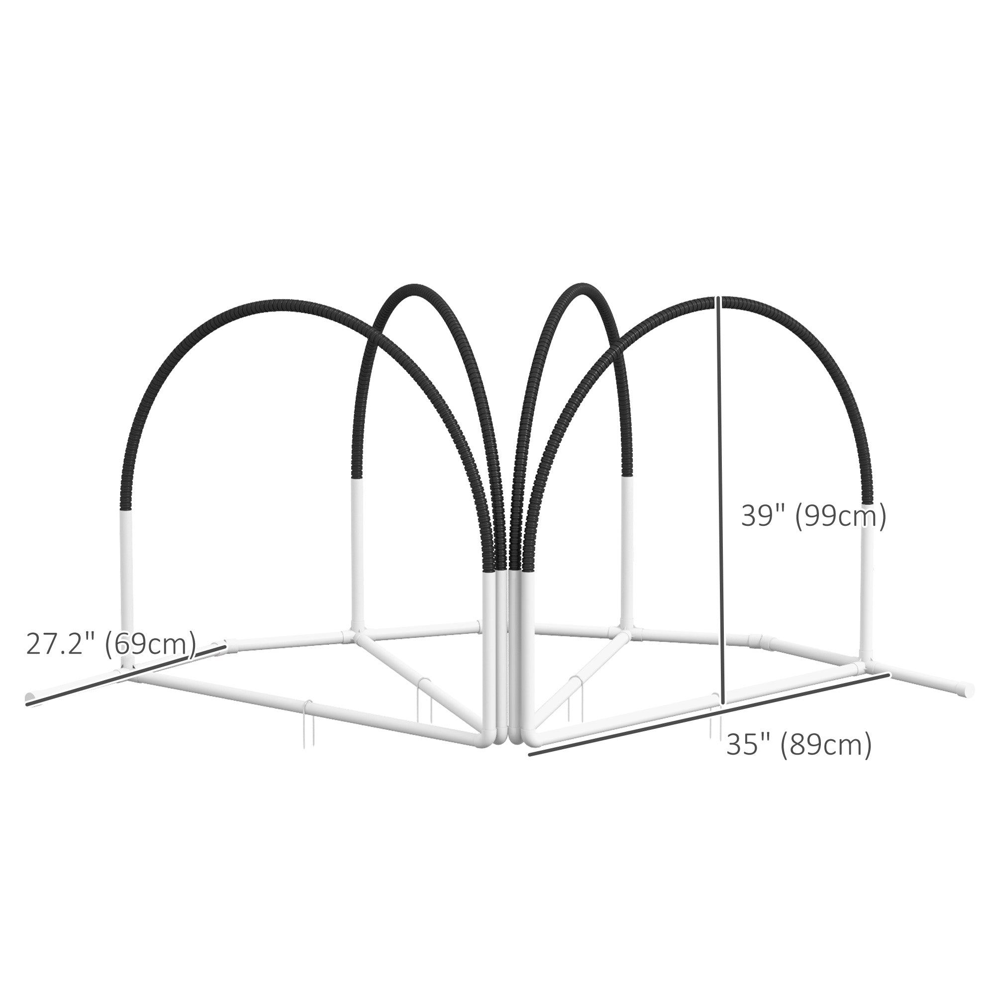 4 Pieces Dog Agility Training Equipment with Weave Poles, Training Starter Kit, Dog Obstacle Course, Pet Outdoor Games with Carry Bag, Black