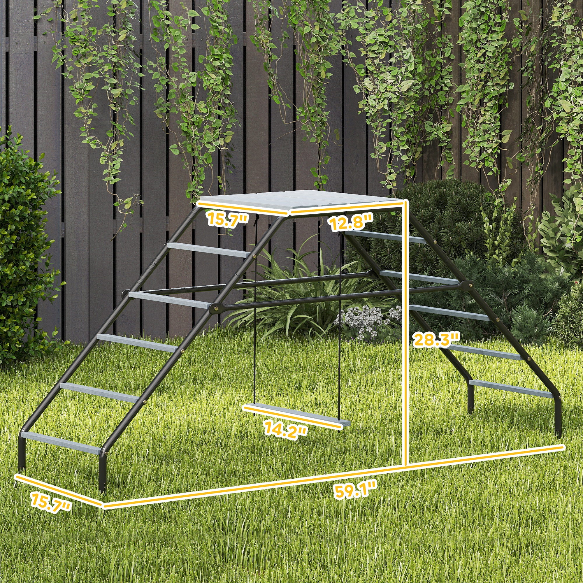 Steel Chicken Coop Perches with Adjustable Swing, 10 Roosting Bars, Activity Play Set, Chicken Coop Accessory Toys for Backyard, Farm