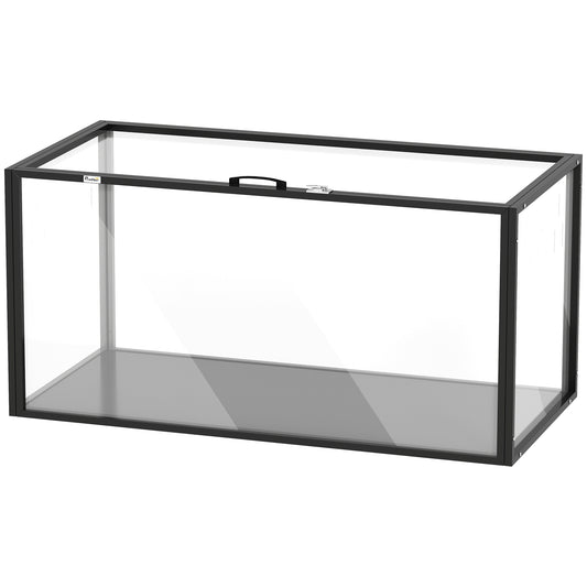Large Acrylic Hamster Cage, Chewproof Guinea Pig Cage for Small Animal Pets, Transparent Mice and Gerbil Habitat with Openable Top, for Hedgehog, Dwarf Hamster, Rat, Mouse, 41.3" x 20" x 20"