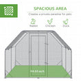 Load image into Gallery viewer, Galvanized Large Metal Chicken Coop Cage Walk-in Enclosure Poultry Hen Run House Playpen Rabbit Hutch with Cover for Outdoor Backyard 9.2' x 12.5' x 6.5' Silver
