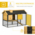 Load image into Gallery viewer, 2 Tiers Rabbit Hutch and Run, Guinea Pig Hutch Outdoor with Sliding Tray, Ramp, for 1-2 Rabbits
