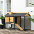 Load image into Gallery viewer, 2 Tiers Rabbit Hutch and Run, Guinea Pig Hutch Outdoor with Sliding Tray, Ramp, for 1-2 Rabbits
