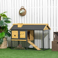 Load image into Gallery viewer, 2 Tiers Rabbit Hutch and Run, Guinea Pig Hutch Outdoor with Sliding Tray, Ramp, for 1-2 Rabbits
