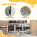 Load image into Gallery viewer, Freestanding Dog Cate, Foldable Wooden Pet Gate with  - 61cm Tall, for Stairways, Doorways, Hallways, Small Dogs - Grey
