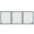 Load image into Gallery viewer, Freestanding Dog Cate, Foldable Wooden Pet Gate with  - 61cm Tall, for Stairways, Doorways, Hallways, Small Dogs - Grey
