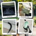 Load image into Gallery viewer, Pet stroller for Miniature Dogs, Foldable Dog Stroller with Shoulder Strap, 4 Wheels Pet Pram with Storage Bag, Cup Holder, Dark Green
