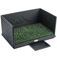Load image into Gallery viewer, Dog Grass Pad with High Walls and Tray, Indoor Potty Tray for Puppy Training, Pee Pad Holder with Artificial Grass and Drainage for Indoor Outdoor Use, 30" x 20" x 14"
