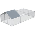 Load image into Gallery viewer, Large Metal Chicken Coop, Hen Run House with Anti-Ultraviolet Cover, Walk-in Poultry Cage for Ducks, Rabbits, Outdoor Backyard Farm, 19.7' x 9.8' x 6.4'

