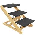 Load image into Gallery viewer, Dog Steps Dog Ramp, 3-Step Adjustable Height Pet Stairs for Medium Sized Dogs, Foldable Dog Stairs for Bed Sofa, with Non-slip Surface
