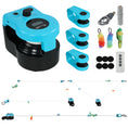 Load image into Gallery viewer, Interactive Cat Toy for Indoor Kittens & Adult, Automatic & Remote Control Electric Cat Toy with Adjustable Speed, DIY Track & Mouse Sound, Rechargeable Boredom Buster
