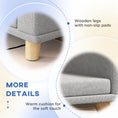 Load image into Gallery viewer, Dog Sofa, Dog Couch Bed for Large Dogs, Elevated Pet Cat Sofa Bed with Removable Washable Cover, Anti-slip Foot Pads, Grey
