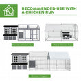 Load image into Gallery viewer, Wooden Chicken Coop, 39" Chicken House with Nesting Box, Pull-Out Tray, Waterproof Roof, Hen House Outdoor Poultry Cage for 4-6 Chickens, Rabbits, Small Animals, for Backyard, Light Gray
